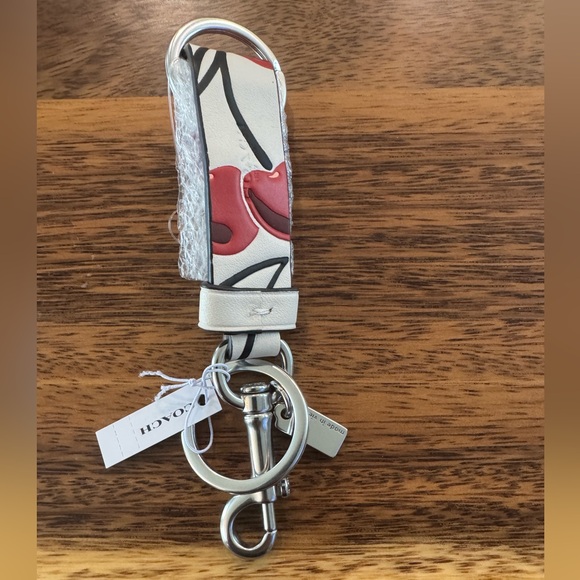 Coach Trigger Snap Bag Charm With Cherry Print - Picture 3 of 10